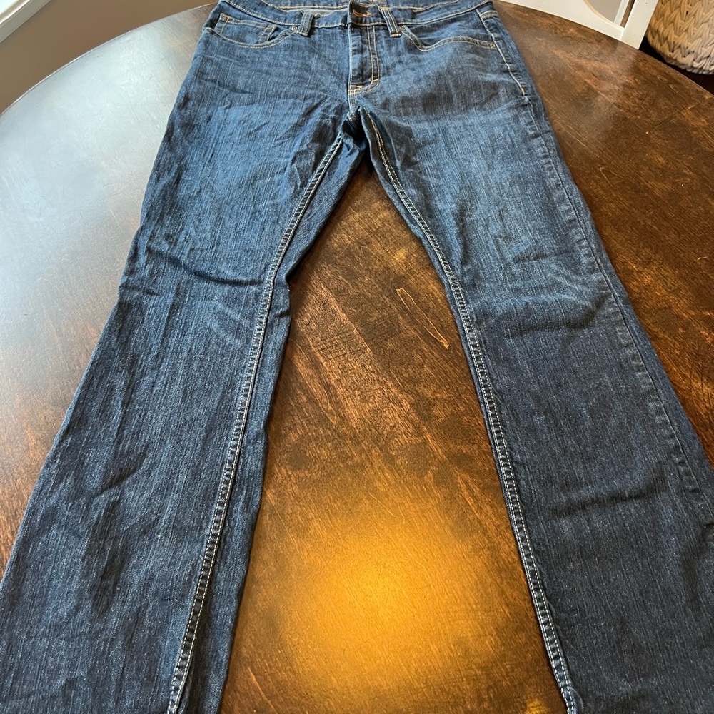 Men's Bootcut Jeans in Dark Blue
